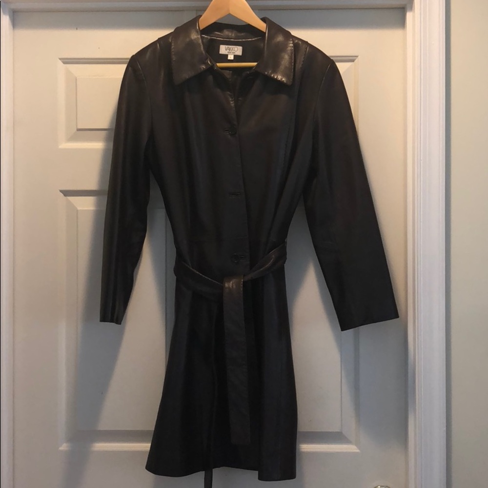 Women’s Leather trench jacket